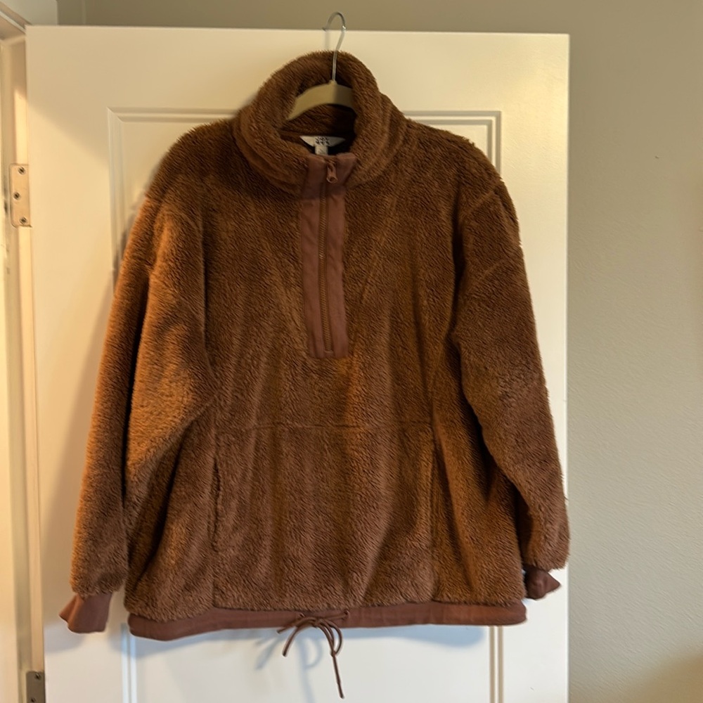 Joy Lab Cozy Teddy Half Zip